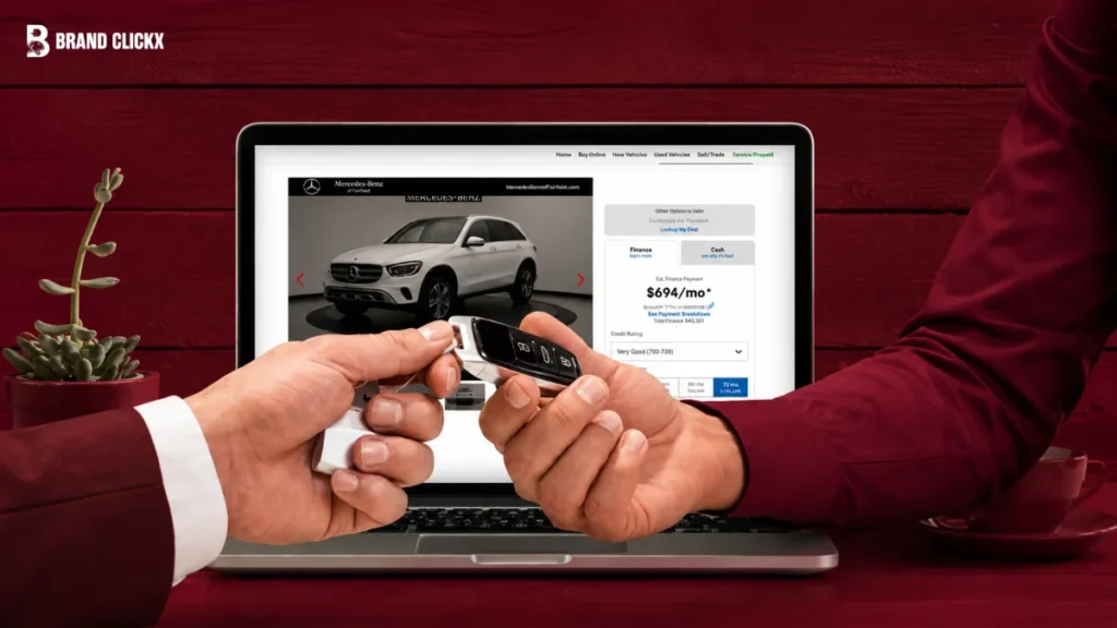 A guide detailing the steps and best practices for selling a vehicle over the internet.