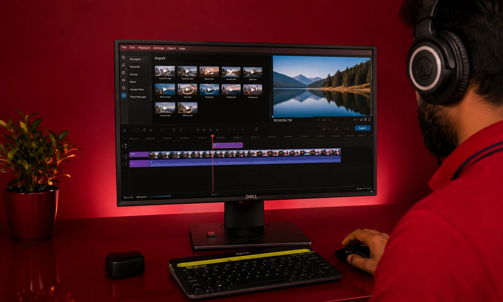 An article or asset highlighting Movavi Video Editor as a top choice for ease of use.