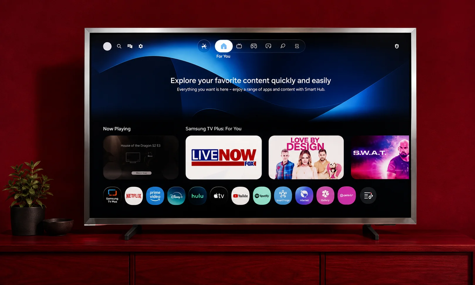 Movie performance and 4K streaming on Samsung S95H OLED TV