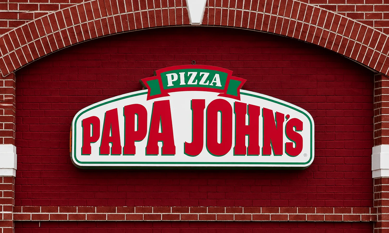 Papa Johns pizza restaurant storefront