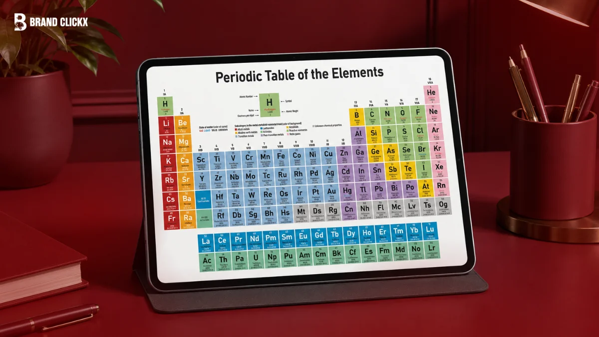 Overview of the periodic table of elements