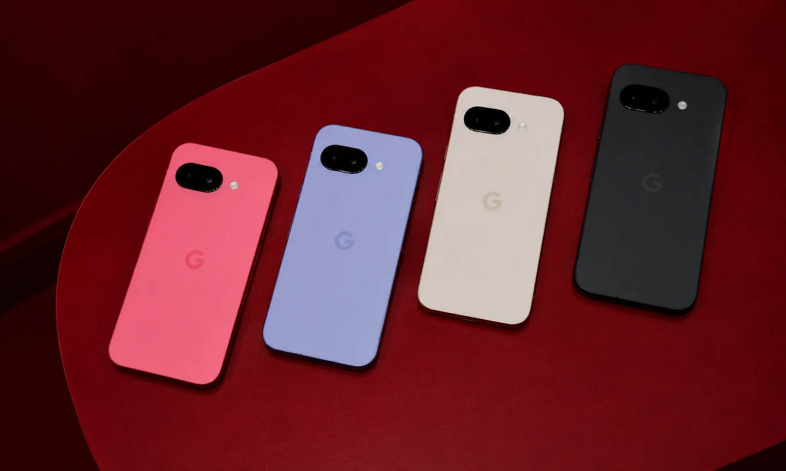Modern smartphones in various colors