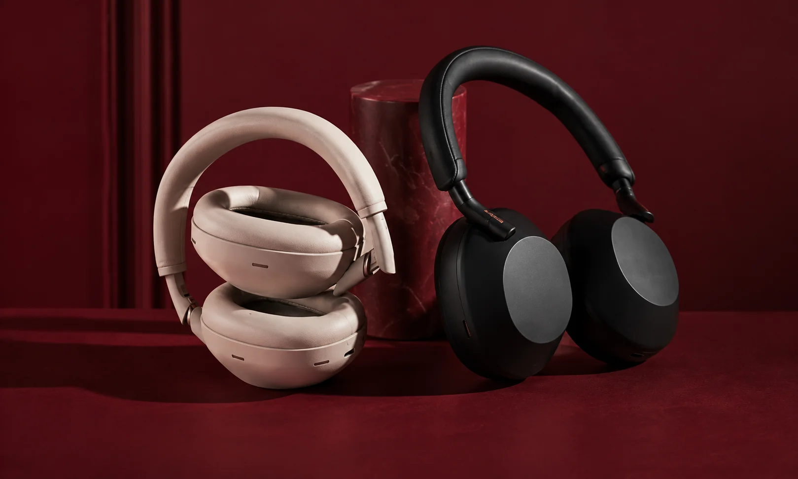 Sony WH-1000XM6 headphones displayed in multiple color variants.