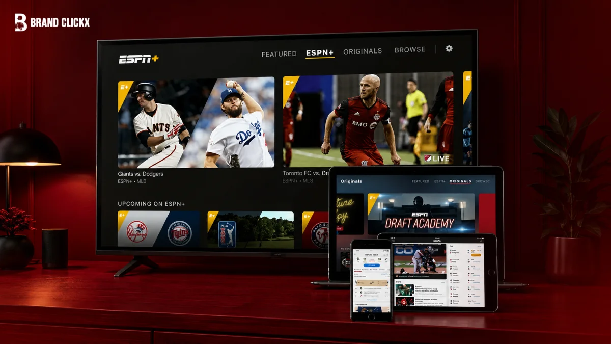 A graphic featuring a hand holding a mobile device against a dark red background, focusing on the shutdown of the streaming network.