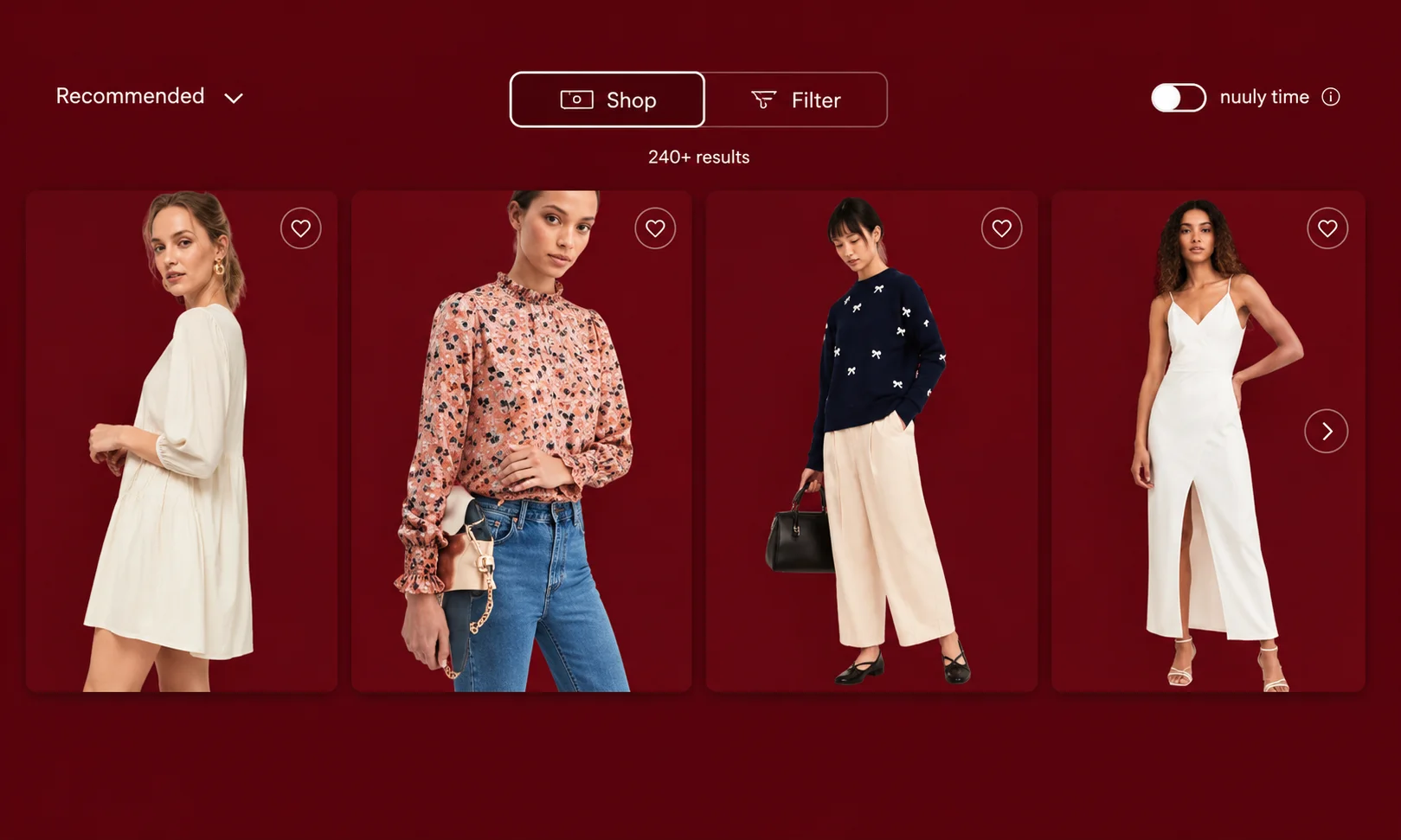 An overview or document describing how the shopping experience feels.