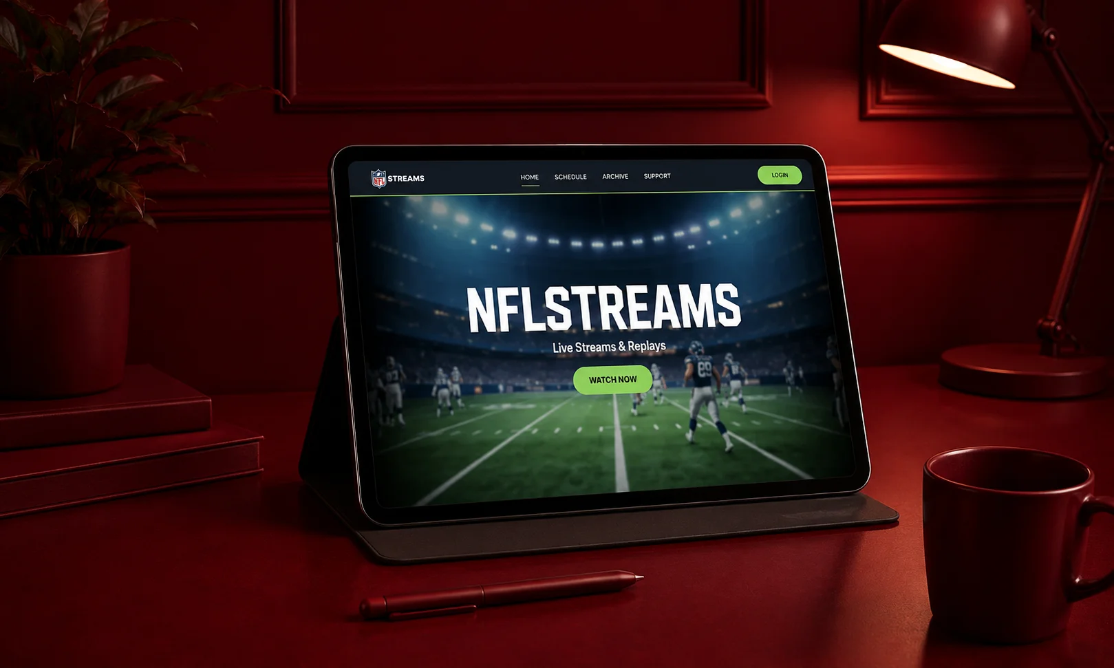 | StreamEast NFL: Is It Still Available? Safe Alternatives in 2026 An image file showing a home television setup broadcasting a professional NFL game.