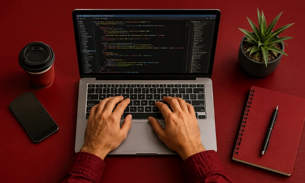 Developer using artificial intelligence for coding