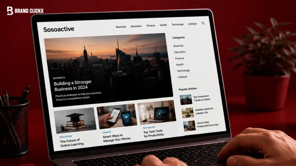 What Is Sosoactive An introductory overview detailing what Sosoactive is and how the web publication functions.