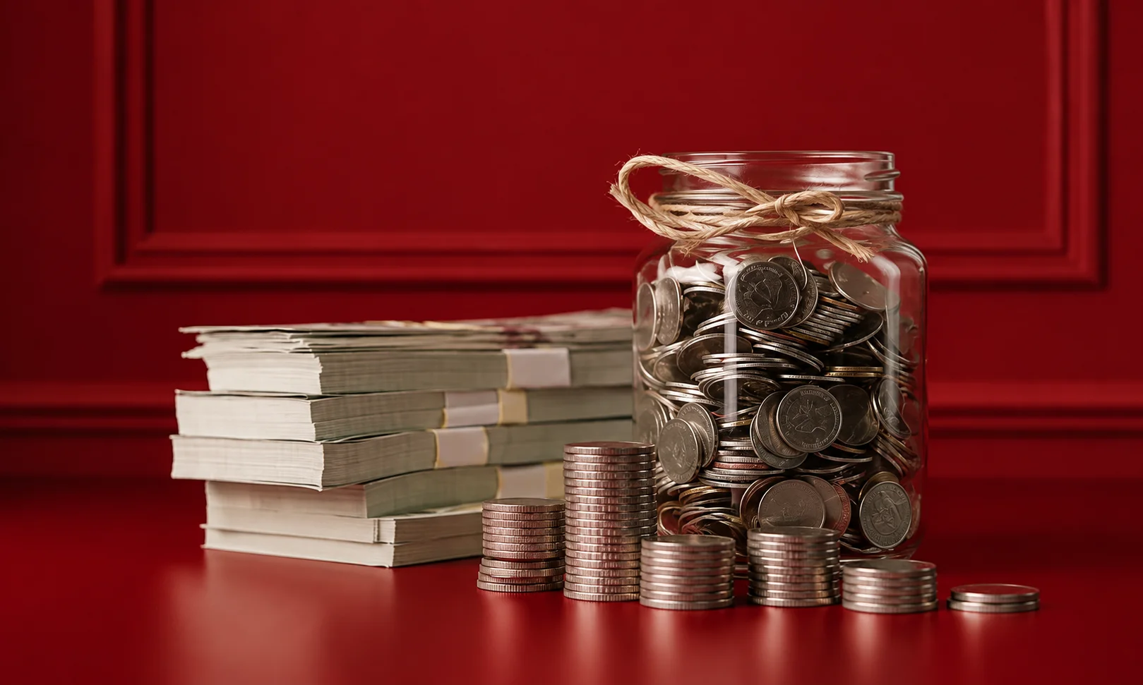 Professional holding a monthly salary payslip showing employee and employer provident fund deductions.