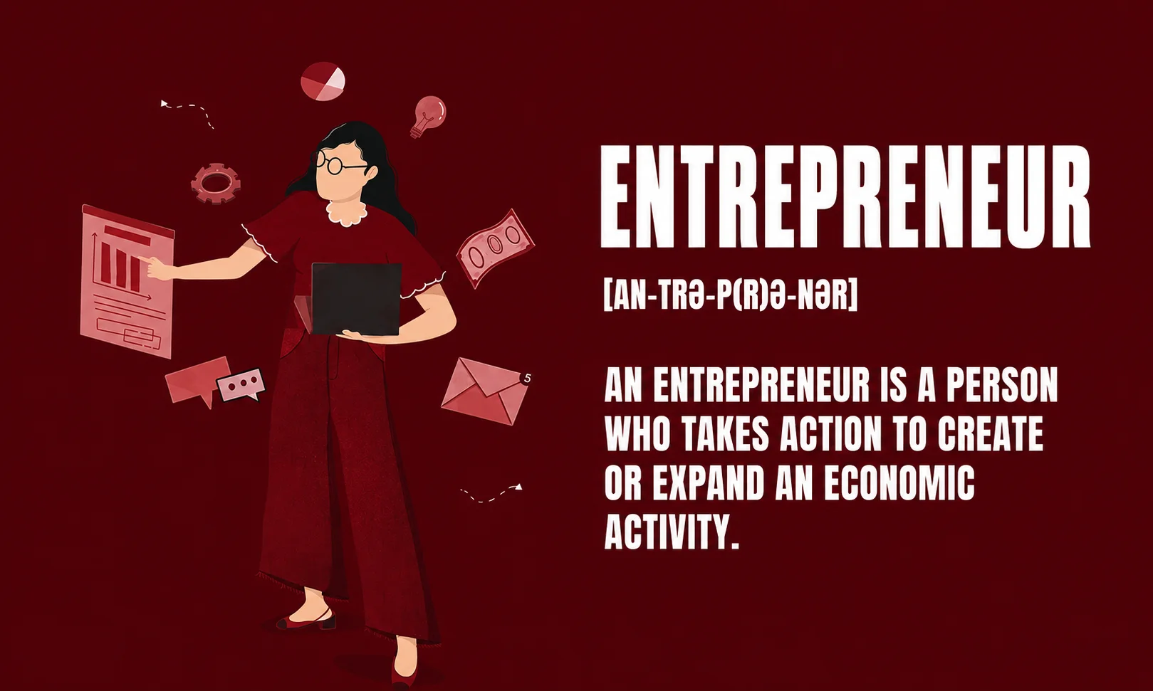 A foundational overview defining what an entrepreneur is and their role in business.