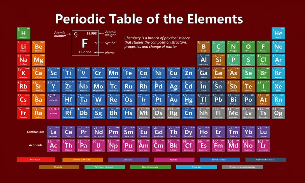 Explanation of the periodic table of elements
