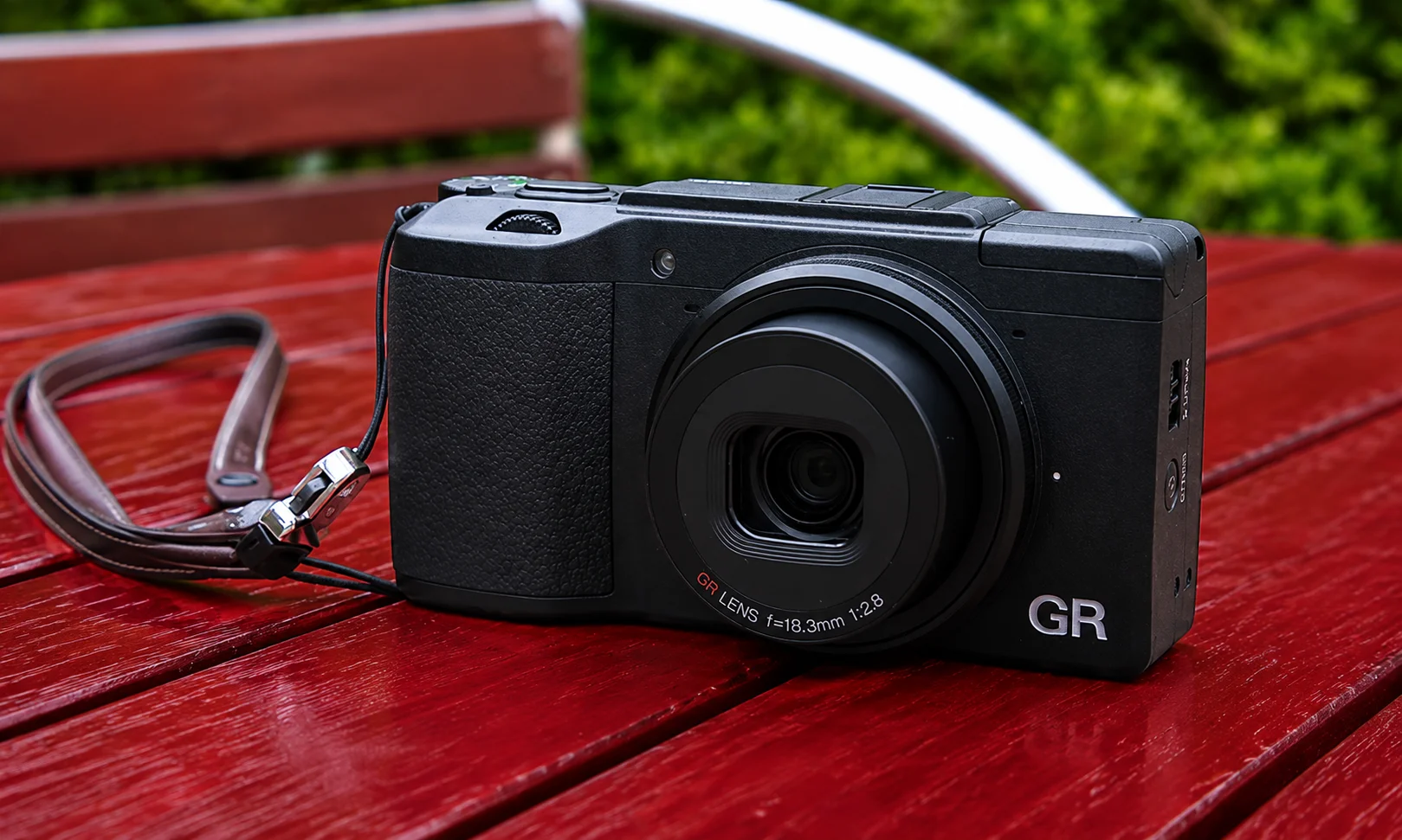Ricoh GR IIIx compact camera featuring a 24.2MP APS-C sensor and a fixed 26.1mm f/2.8 lens.