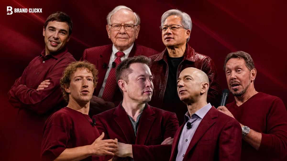A summary feature graphic highlighting the top richest individuals in the world.