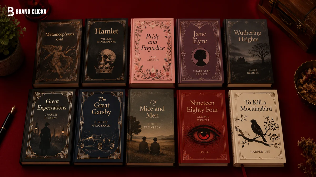 feature books A featured graphic or overview covering classic literature titles.