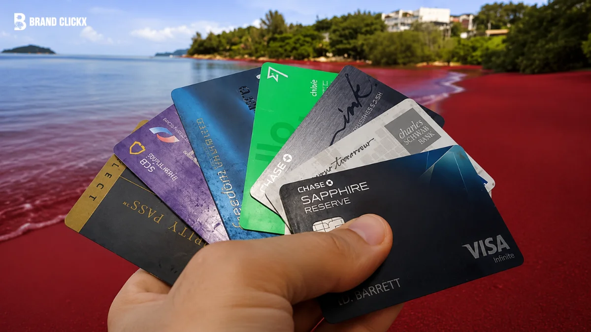 Collection of best premium and rewards travel credit cards for flights, hotels, and airport lounge access in 2026
