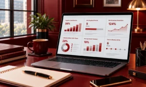 Sample executive CMO scorecard dashboard displaying key marketing KPIs