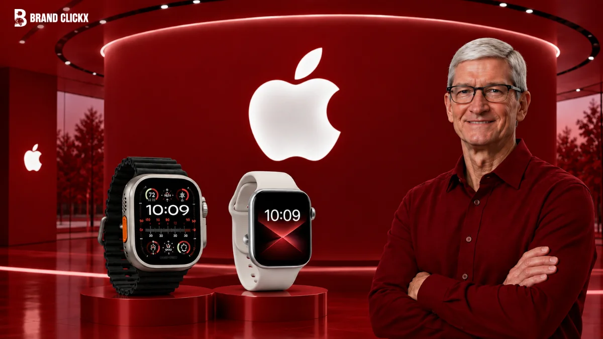 Tim Cook Presenting Apple Watch Models
