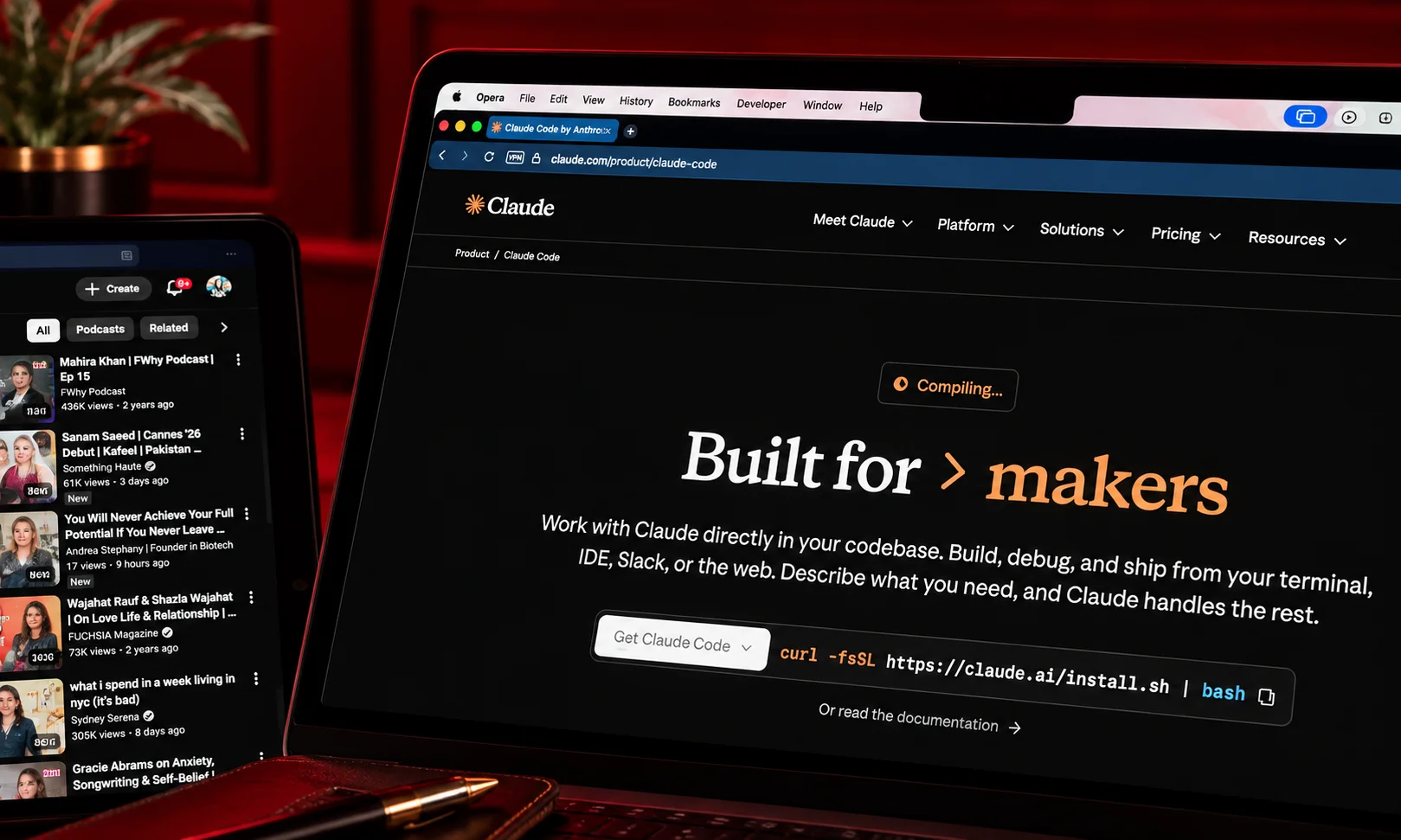 | Best AI Coding Tools for Developers in 2026 Laptop screen displaying Claude Code interface by Anthropic for terminal-based engineering tasks.
