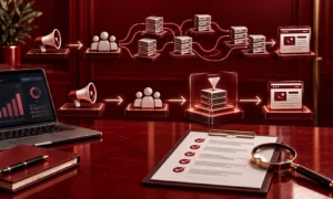 | The Programmatic Supply Chain in 2026: Where the Money Goes Diagram comparing complex ad supply paths to curated marketplaces