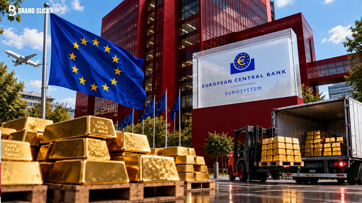 European Central Bank Gold Reserve Delivery