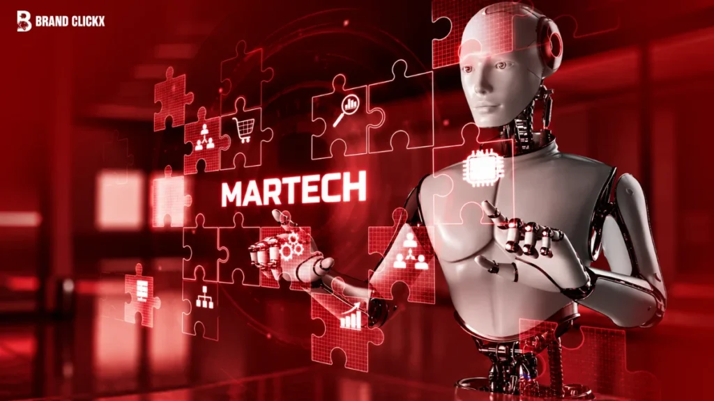 FEATURE MARTECH STACK Martech Stack Consolidation: What to Cut First shown on puzzle UI