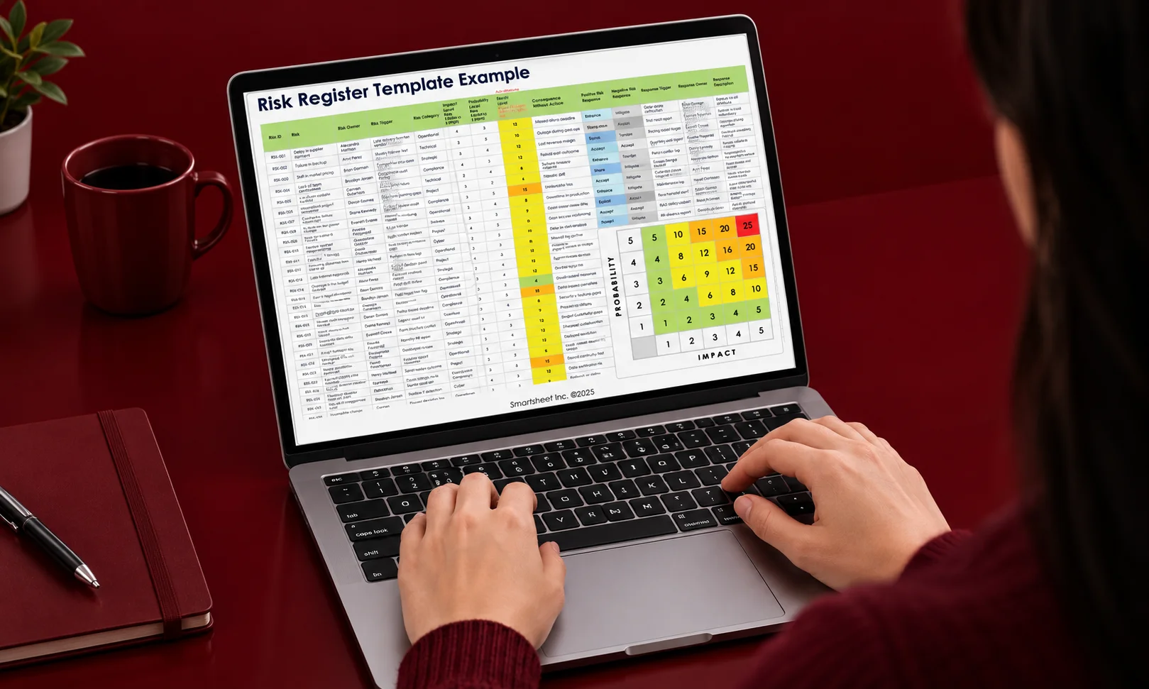 Step-by-step process for building a risk register