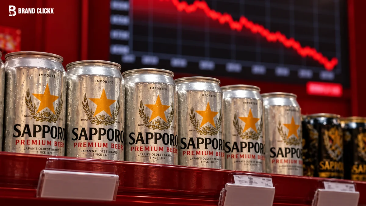 Sapporo Premium Beer Shelf Display