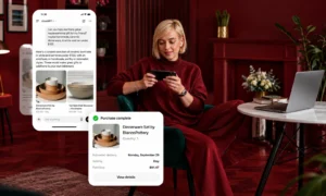 User browsing ChatGPT shopping recommendations and instant checkout