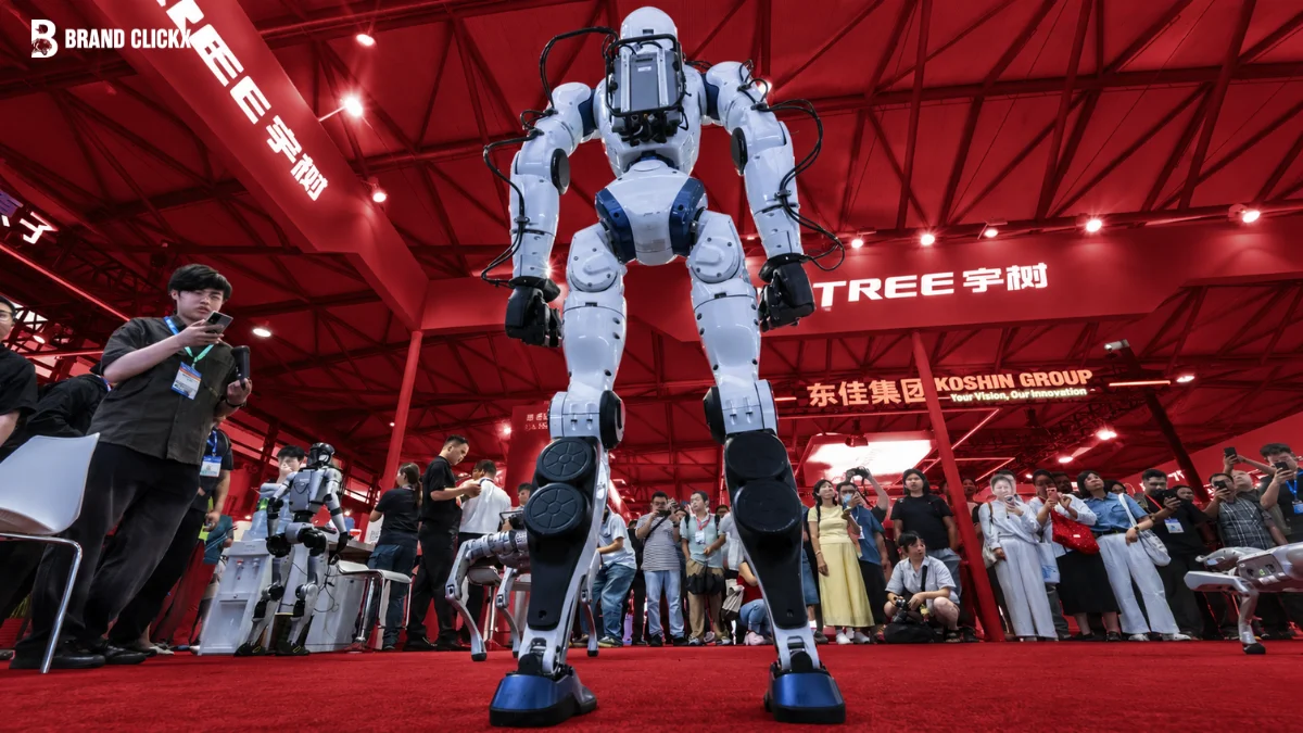 Humanoid Robot Prototype on Exhibition Floor