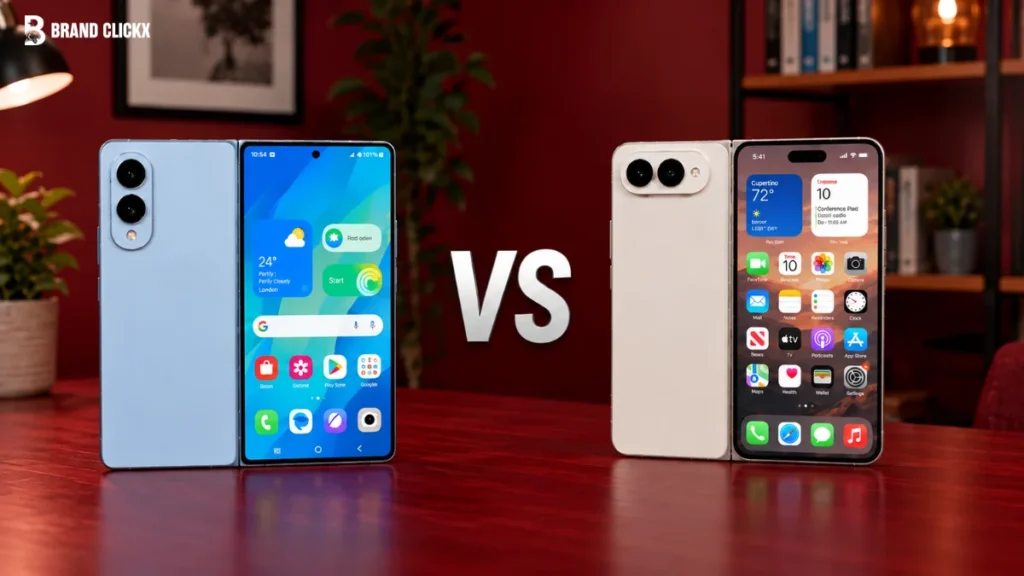 iPhone vs Samsung Galaxy Z Fold Comparison